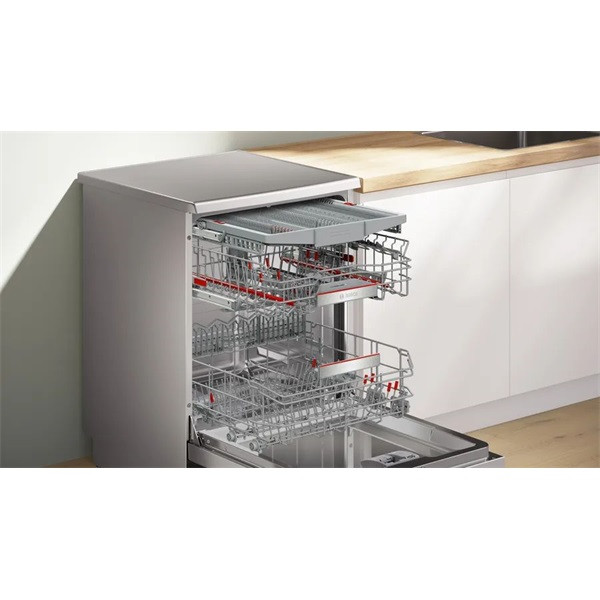 Bosch SMS8ECI02E inox, szabadonálló, programok száma:8, 14 terítékes mosogatógép Bosch SMS8ECI02E inox, szabadonálló, programok száma:8, 14 terítékes mosogatógép