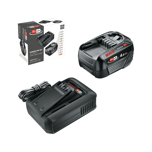Bosch Starter Set 18V Alliance (1x4.0Ah+AL18V-20) akkumulátor és töltő készlet
