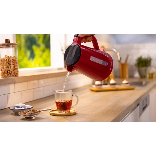 Bosch TWK1M124 1,7 L-es piros vízforraló