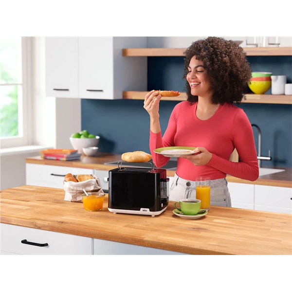 Braun HT1010BK fekete 2 szeletes kenyérpirító Braun HT1010BK fekete 2 szeletes kenyérpirító