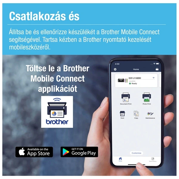 Brother DCP-T535W (A4, 16 lap/perc, WiFi/USB, 6000x1200dpi, duplex, 128MB) színes multifunkciós tintasugaras nyomtató