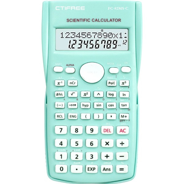 CTIFREE FC-82MS-C tudományos számológép, 80x155mm