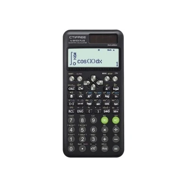 CTIFREE FC-991 ES PLUS tudományos számológép, 80x162mm, dual power, 2 év garancia CTIFREE FC-991 ES PLUS tudományos számológép, 80x162mm, dual power, 2 év garancia