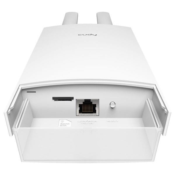 CUDY LT400 Outdoor_EU egysávos N300 4G LTE CAT4, 10/100 LAN, PoE, fehér Kültéri Router