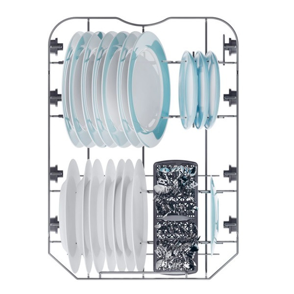 Candy CF0C7SB0FW fehér, programok száma:8, szabadonálló, 10 terítékes mosogatógép