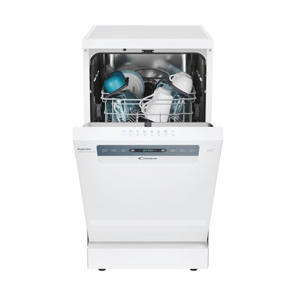 Candy CF0C7SB0FW fehér, programok száma:8, szabadonálló, 10 terítékes mosogatógép