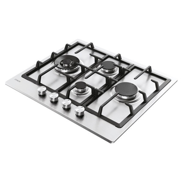 Candy CHG6D4WTX inox, beépíthető, gáz, főzőzóna:4, főzőlap