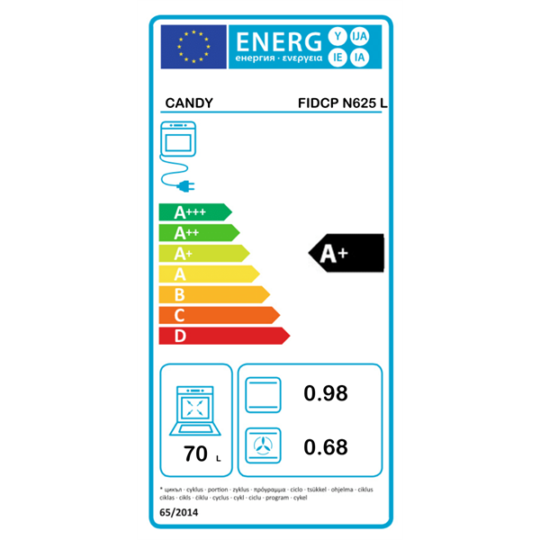 Candy FIDCP N625 L beépíthető sütő