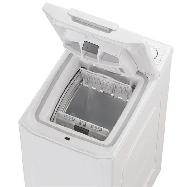 Candy TCAS465D3-S fehér, felültöltős, max.: 1400 ford., 6kg mosógép
