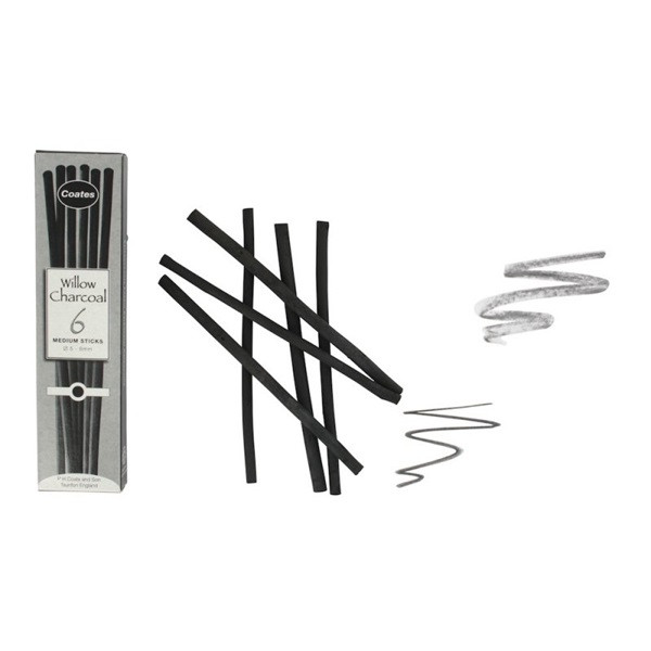 Coates 6 darabos 5-6 mm rajzszén készlet Coates 6 darabos 5-6 mm rajzszén készlet