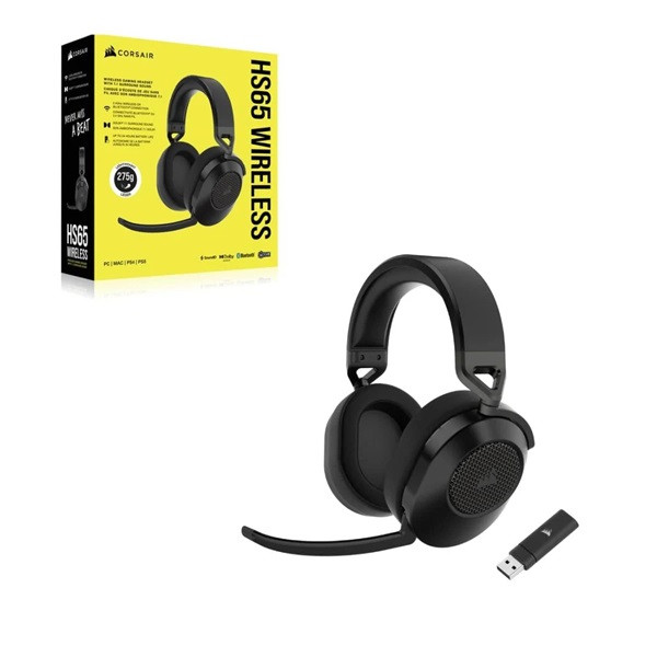Corsair HS65 Dolby 7.1 fekete vezeték nélküli gamer headset