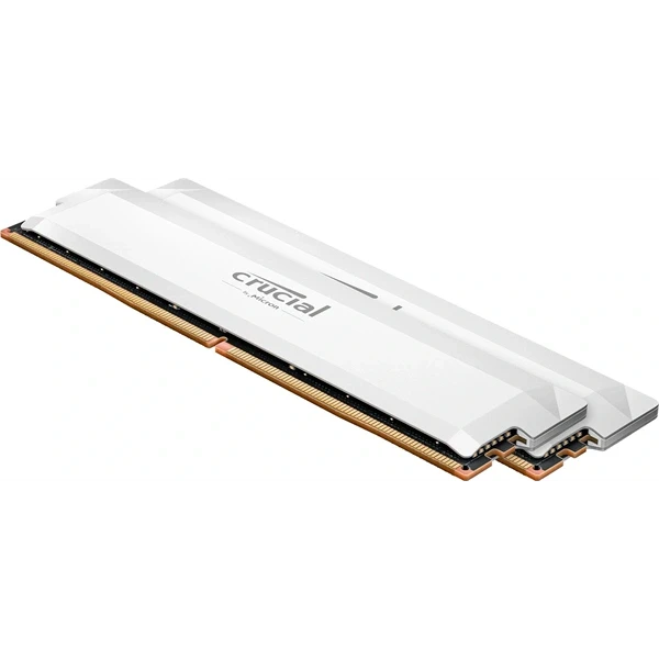 Crucial 32GB 6400MHz DDR5 Pro (Kit! 2db 16GB) (CP2K16G64C38U5W) fehér memória