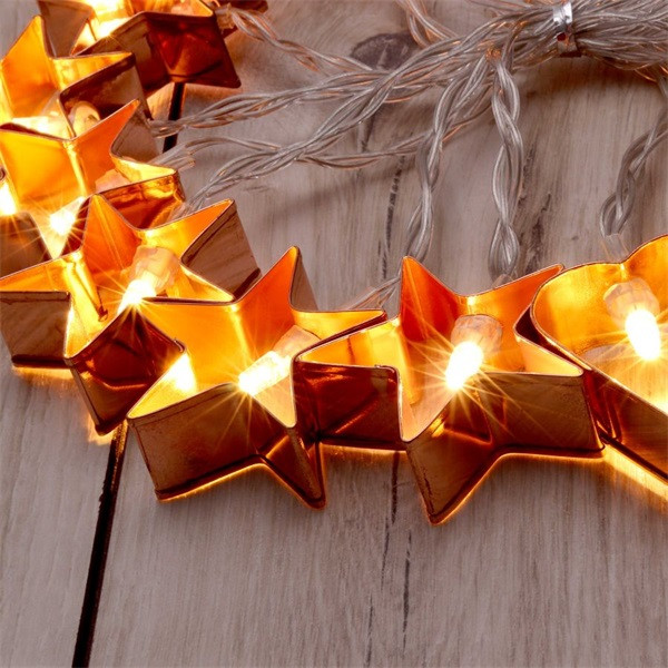 Iris Csillag+szív alakú fém/4m/meleg fehér/20db LED-es/USB-s fényfüzér, fénydekoráció Iris Csillag+szív alakú fém/4m/meleg fehér/20db LED-es/USB-s fényfüzér, fénydekoráció