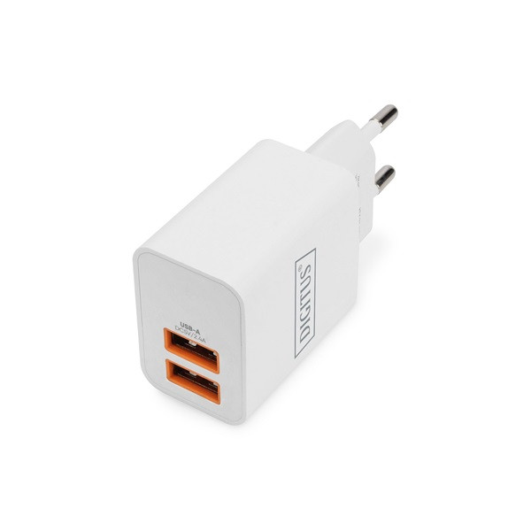 DIGITUS DA-10061 2 port USB Type-A 15.5W töltőadapter