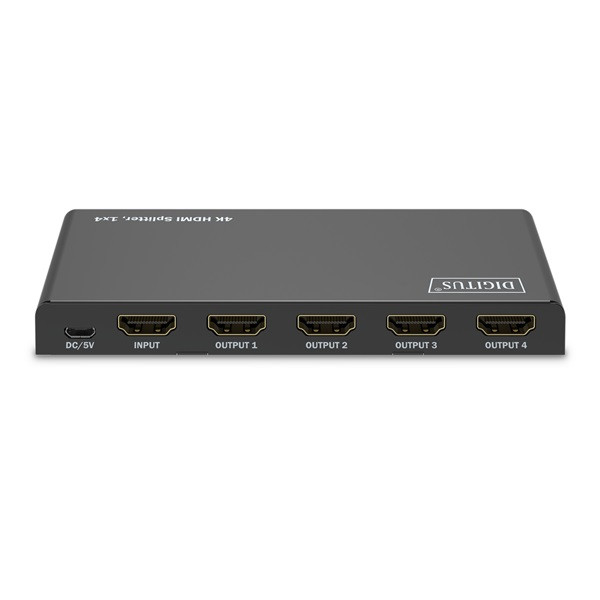 DIGITUS DS-55337 4 portos 4K/60Hz HDMI splitter DIGITUS DS-55337 4 portos 4K/60Hz HDMI splitter