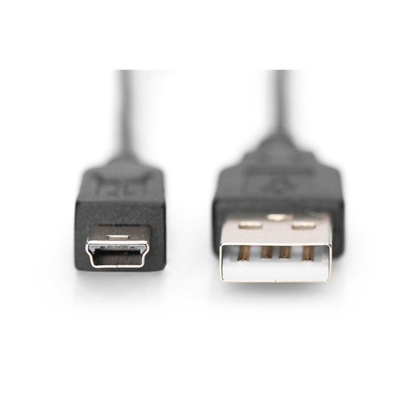 DIGITUS High Speed 2.0 mini USB B - USB type A kábel 1,8m