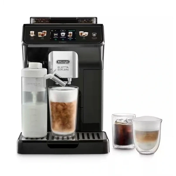 DeLonghi ECAM450.65.G Eletta Explore ezüst tejhabosítóval automata kávéfőző