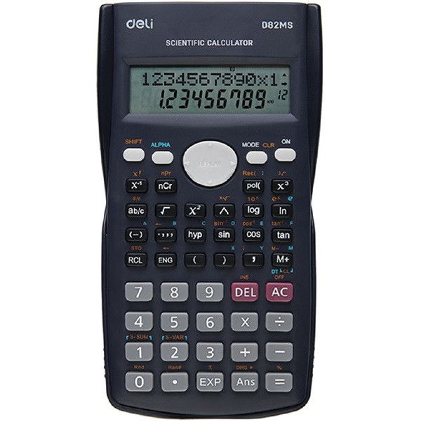 Deli Core D82MS 240 funkciós fekete tudományos számológép Deli Core D82MS 240 funkciós fekete tudományos számológép