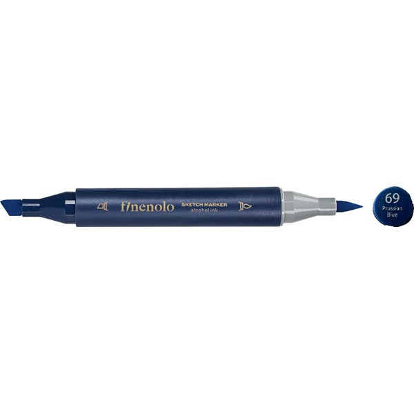 Deli Finenolo 69 - Prussian Blue kétvégű permanent ART marker Deli Finenolo 69 - Prussian Blue kétvégű permanent ART marker