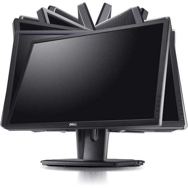 Dell 24" U2412M WUXGA IPS DP/VGA/DVI/USB fekete monitor (Használt A)