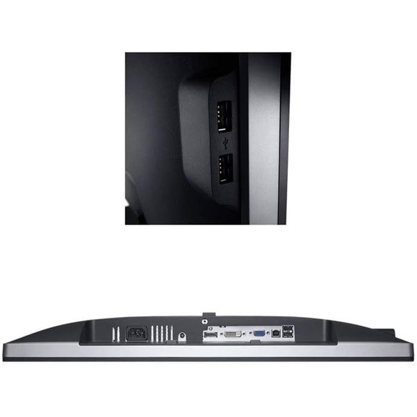 Dell 24" U2412M WUXGA IPS DP/VGA/DVI/USB fekete monitor (Használt A)