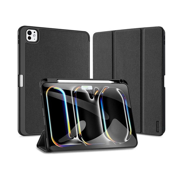 Dux Ducis DD006092 Apple iPad Pro 11 (2024) Domo Series fekete tablet tok (Smart Case Pen)