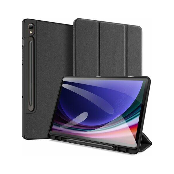 Dux Ducis GP-149757 Galaxy Tab S9 FE LTE (SM-X516) / WIFI (SM-X510) fekete bőr hatású tablet tok Dux Ducis GP-149757 Galaxy Tab S9 FE LTE (SM-X516) / WIFI (SM-X510) fekete bőr hatású tablet tok