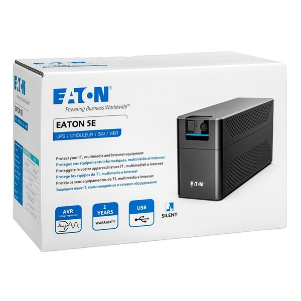 EATON 5E Gen2 5E700UI USB IEC 360W fekete szünetmentes tápegység EATON 5E Gen2 5E700UI USB IEC 360W fekete szünetmentes tápegység