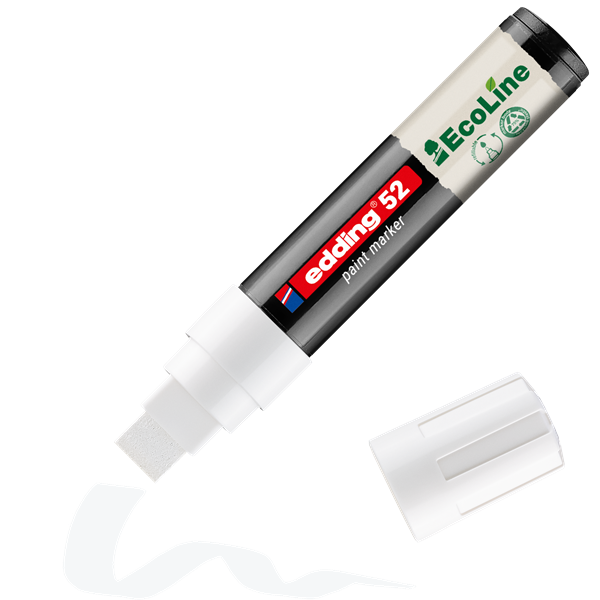 Edding 52 EcoLine D10 4-15 mm fehér lakkmarker Edding 52 EcoLine D10 4-15 mm fehér lakkmarker