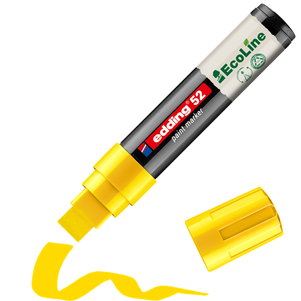 Edding 52 EcoLine D10 4-15 mm sárga lakkmarker