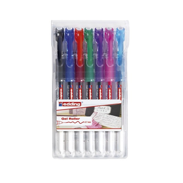 Edding 2185 7db-os vegyes színű zseléstoll Edding 2185 7db-os vegyes színű zseléstoll