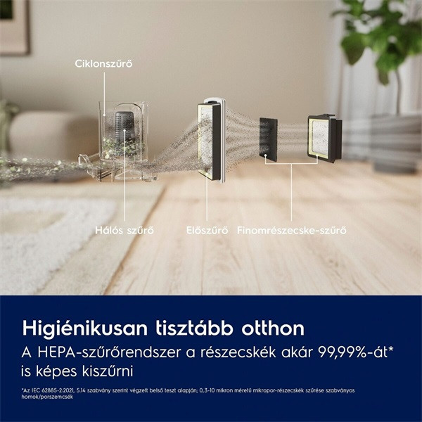 Electrolux EL31C1LDB Clean 300 porzsák nélküli porszívó