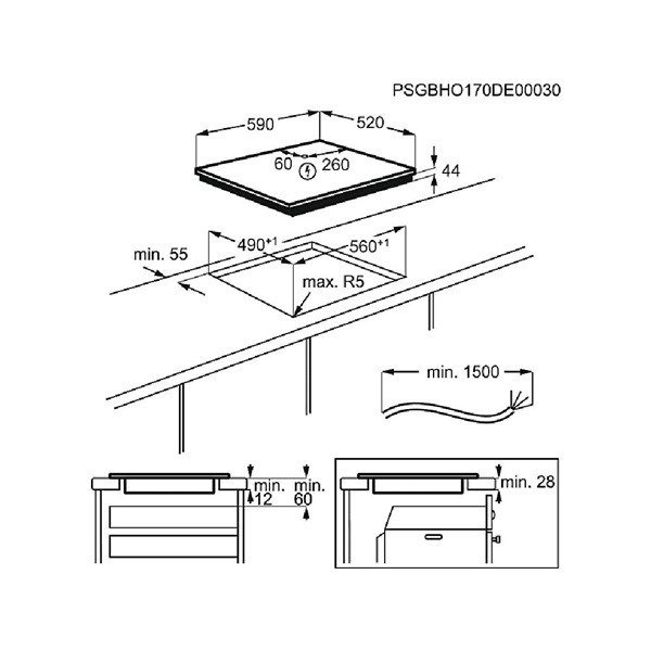 Electrolux LIR60433B beépíthető indukciós főzőlap Electrolux LIR60433B beépíthető indukciós főzőlap