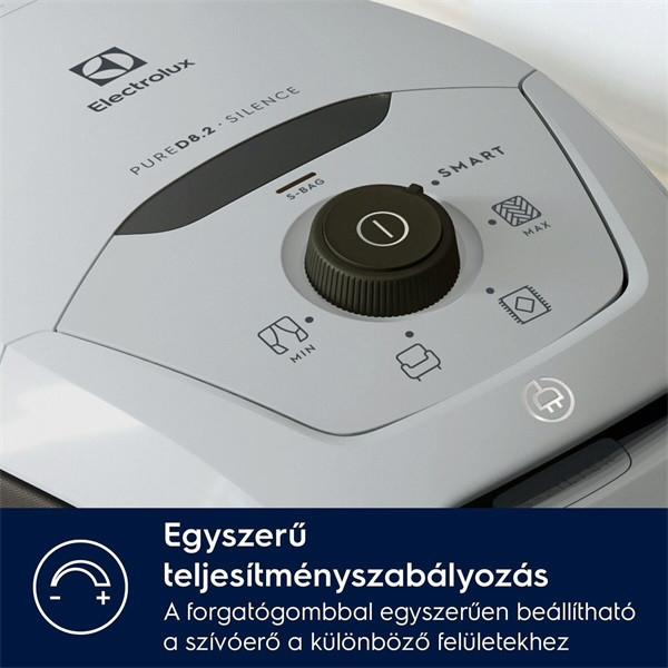 Electrolux PD82-4MG szürke csendes porzsákos porszívó Electrolux PD82-4MG szürke csendes porzsákos porszívó