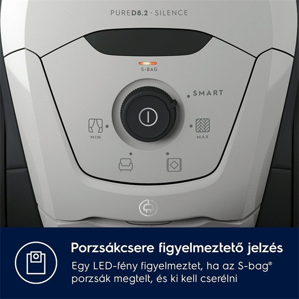 Electrolux PD82-4MG szürke csendes porzsákos porszívó Electrolux PD82-4MG szürke csendes porzsákos porszívó