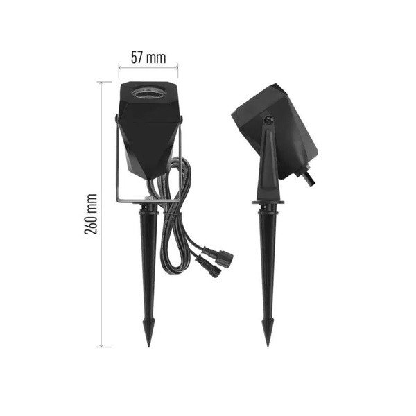 Emos GoSmart 1 darabos, 1,5 W, RGBIC dimmelhető, WiFi kültéri LED spotlámpa, bővítő készlet