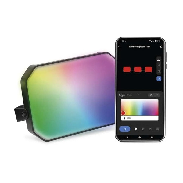 Emos GoSmart 1 darabos, 4 W, RGBIC dimmelhető, WiFi kültéri LED reflektor, bővítő készlet