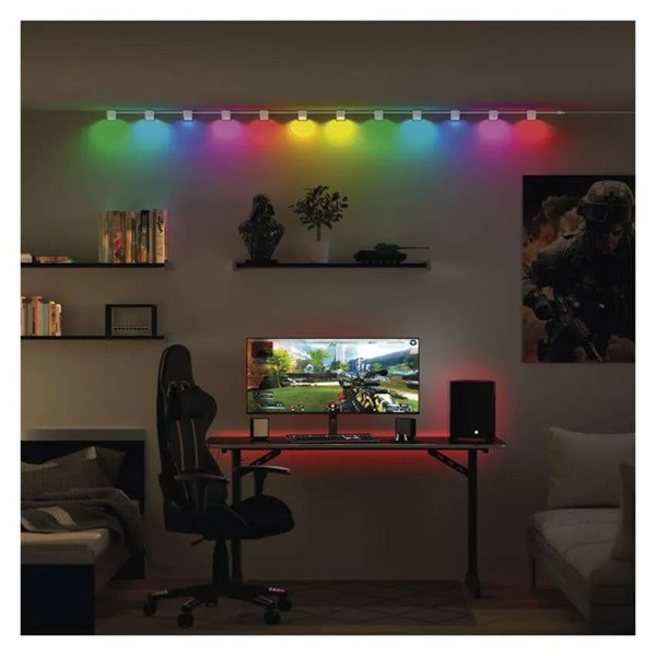 Emos GoSmart 85 cm-es lánc, 4 rész, 7 W, RGBIC+CCT, dimmelhető, WiFi LED reflektor