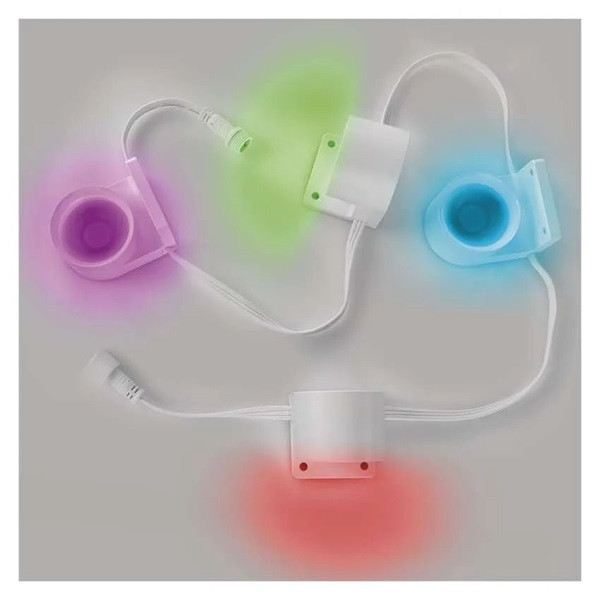 Emos GoSmart 85 cm-es lánc, 4 rész, 7 W, RGBIC+CCT, dimmelhető, WiFi LED reflektor