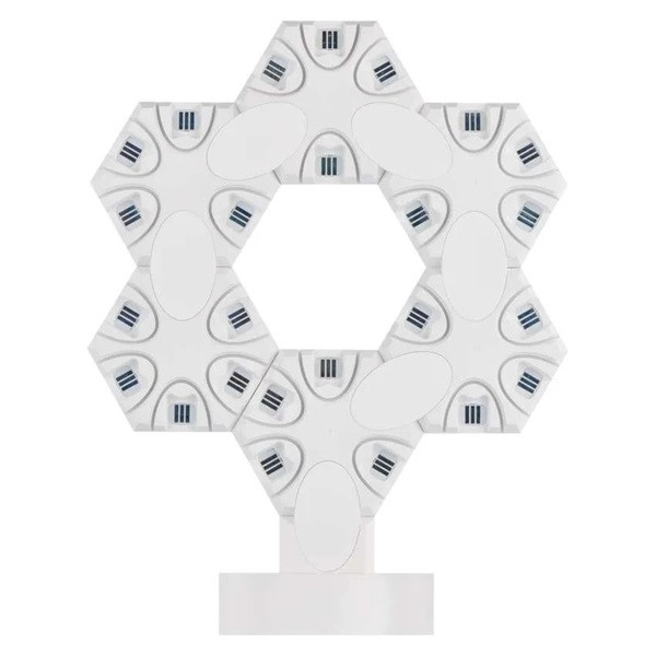 Emos GoSmart Hexagon fehér, 6 részből álló, RGBIC dimmelhető, WiFi LED asztali lámpa