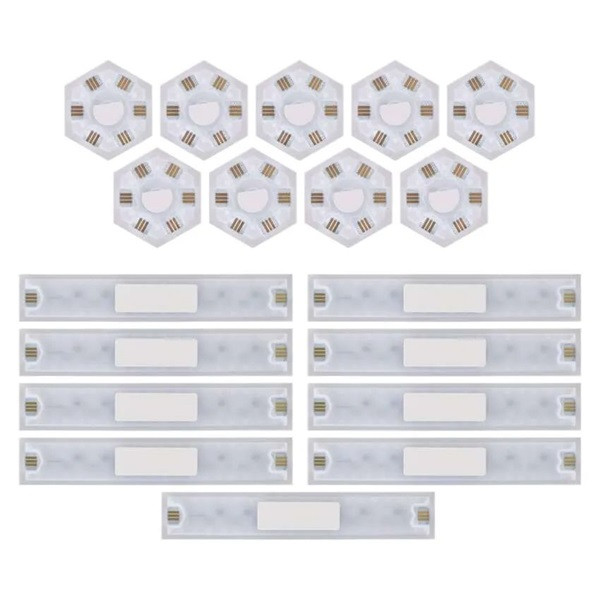 Emos GoSmart Lines fehér, 9 részből álló, 34 W, RGBIC dimmelhető, WiFi LED lámpa
