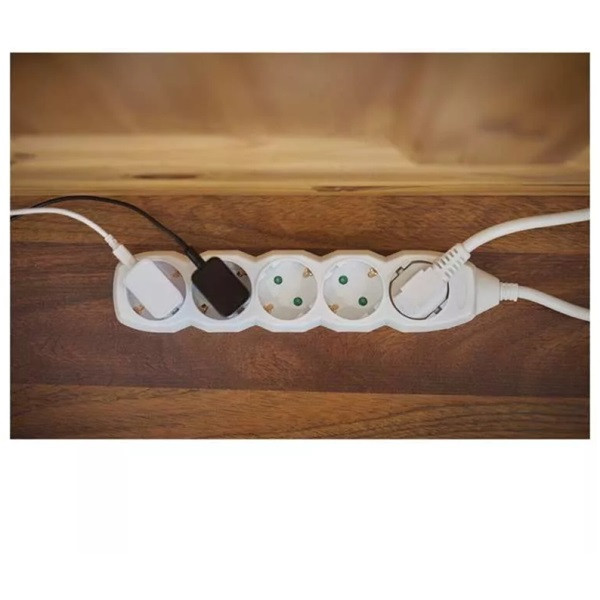 Emos P0521R 5 aljzat 1,5méter 1,5mm2 kapcsoló nélküli fehér hosszabbító Emos P0521R 5 aljzat 1,5méter 1,5mm2 kapcsoló nélküli fehér hosszabbító