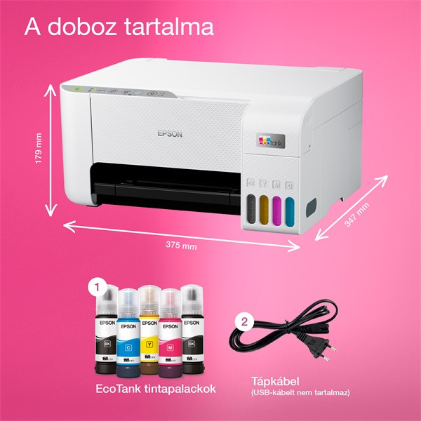 Epson EcoTank L3276 színes multifunkciós tintasugaras nyomtató