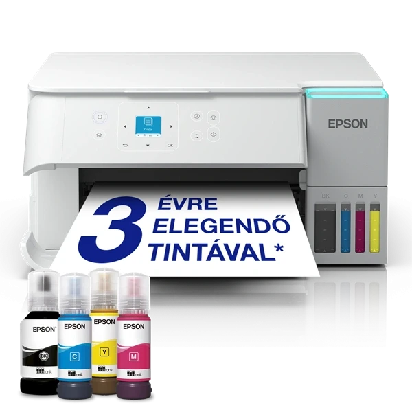 Epson EcoTank L4366 (A4, 33 lap/perc, duplex, USB/Wifi/Wifi Direct) színes tintasugaras multifunkciós nyomtató Epson EcoTank L4366 (A4, 33 lap/perc, duplex, USB/Wifi/Wifi Direct) színes tintasugaras multifunkciós nyomtató