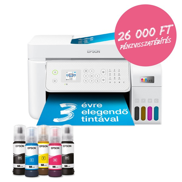 Epson Ecotank L5316 A4 MFP ADF Ethernet/WIFI színes multifunkciós tintasugaras nyomtató