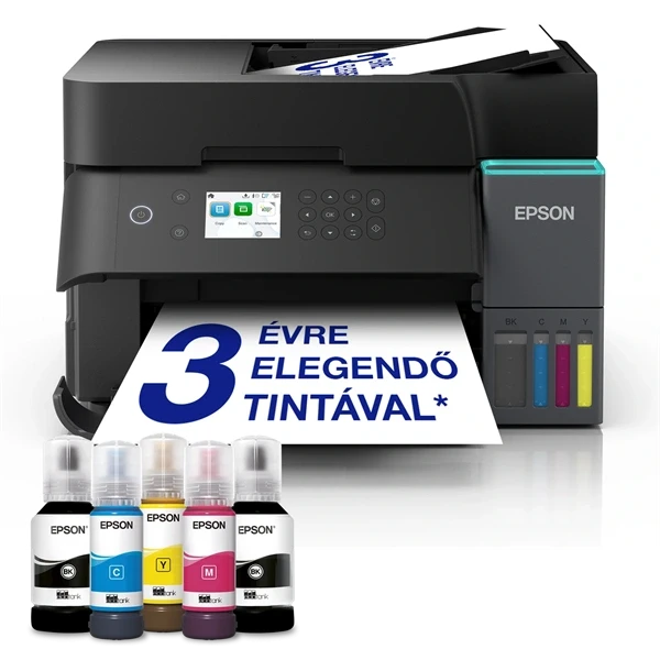 Epson EcoTank L6370 (A4, 35 lap/perc, Full duplex, ADF, USB/LAN/Wifi) színes tintasugaras multifunkciós nyomtató
