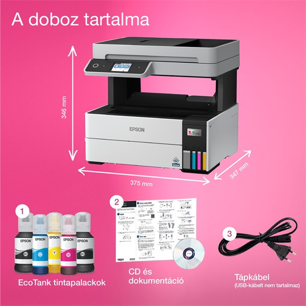 Epson EcoTank L6460 színes tintasugaras multifunkciós nyomtató