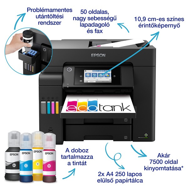 Epson EcoTank L6550 színes tintasugaras multifunkciós nyomtató