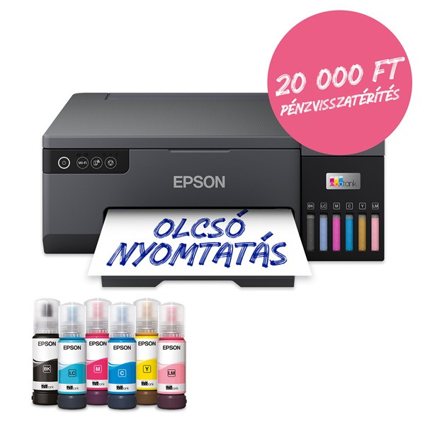 Epson Ecotank L8050 A4 színes tintasugaras multifunkciós nyomtató