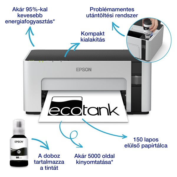 Epson EcoTank M1120 mono tintasugaras egyfunkciós nyomtató